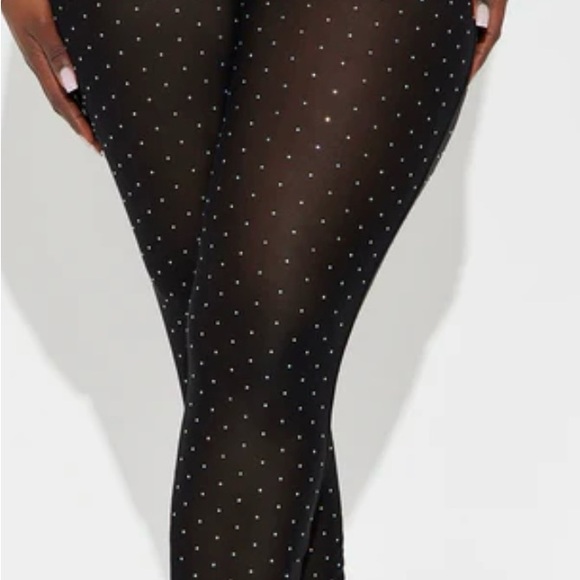 Mesh Rhinestone leggings - Picture 2 of 4